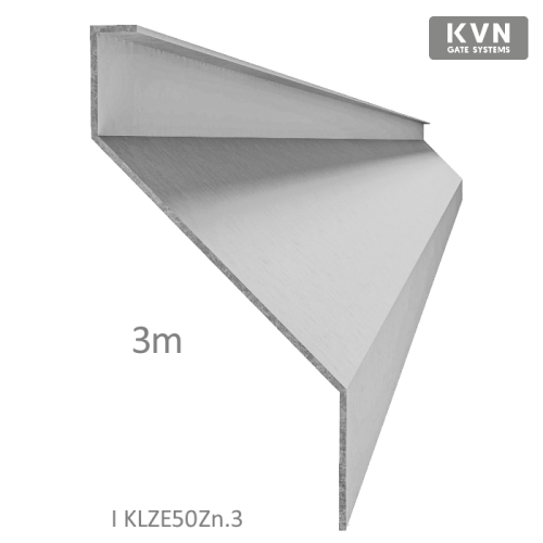 Z profil lamela L=3000 mm, 23x60x25x1,5 mm s vyztuženou hranou 10 mm, zinkovaný plech, použití pro plotovou výplň v kombinaci s KU50Zn a profilem 45/50 mm, cena za 3 m kus